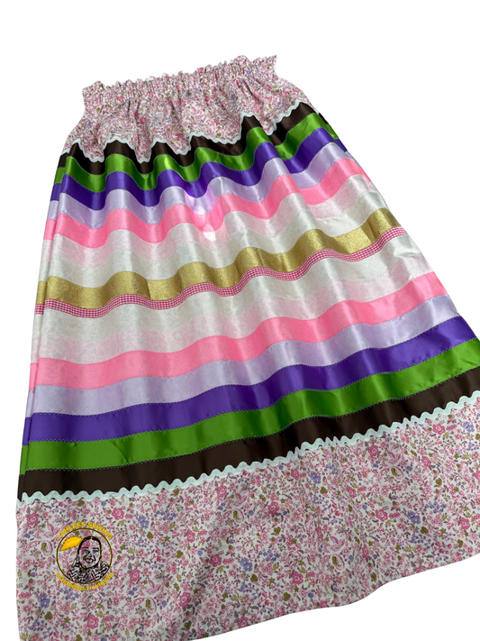 💝Pink/Gold flower skirt💝