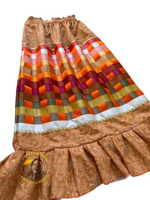 🍁Orange Woven Skirt🍁