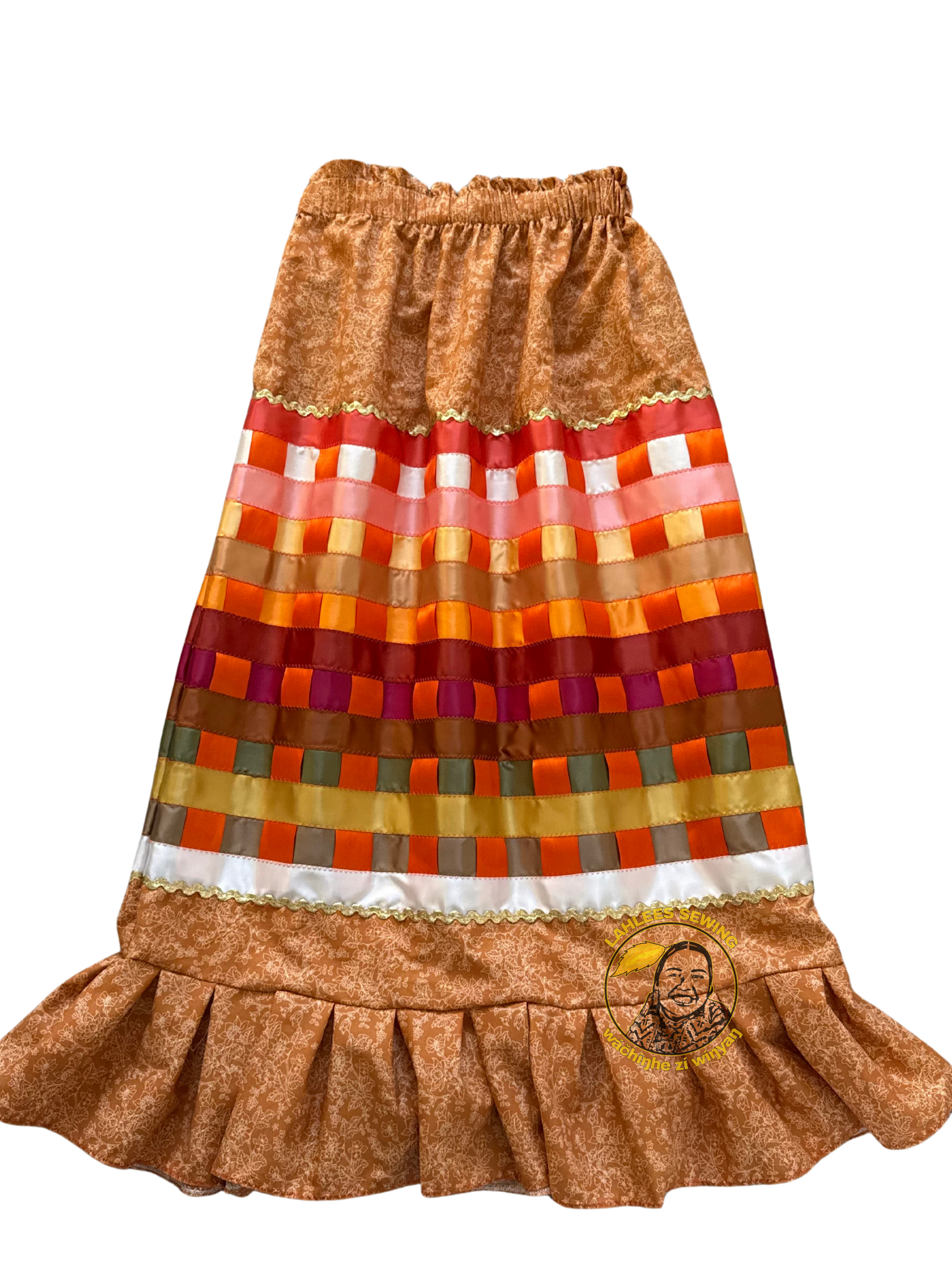 🍁Orange Woven Skirt🍁
