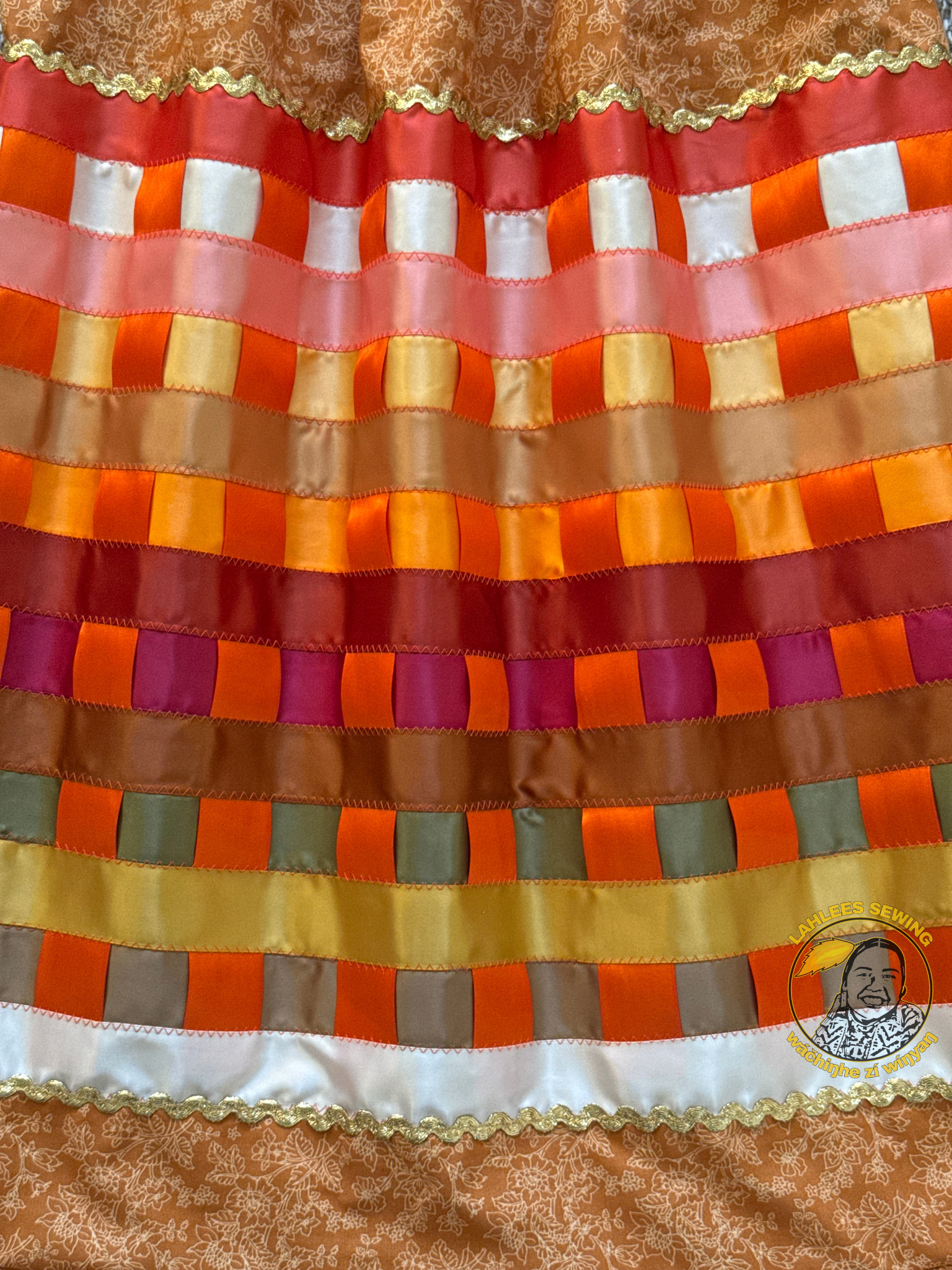 🍁Orange Woven Skirt🍁